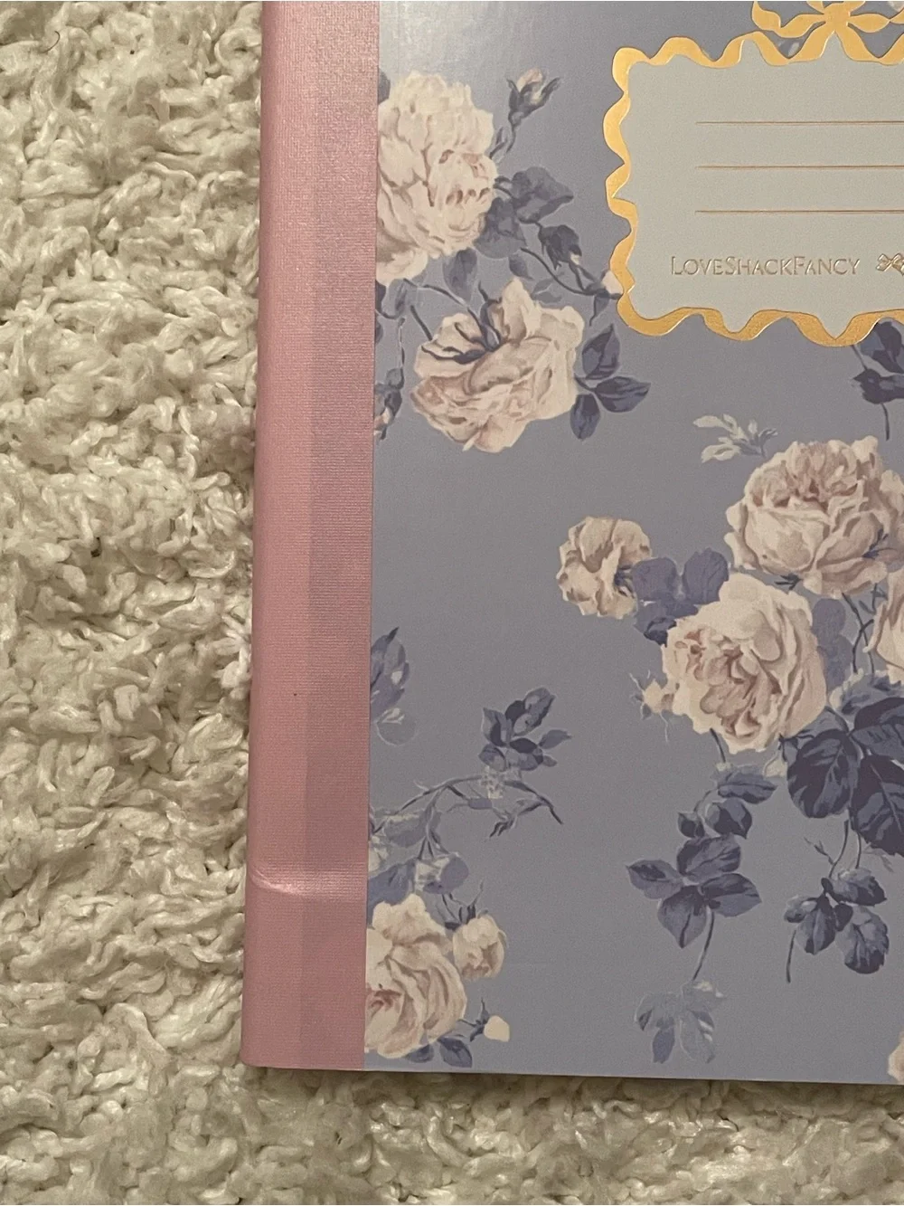 LoveShackFancy x Target Yoobi Everblooming Rosettes Composition Book & Bow Pen